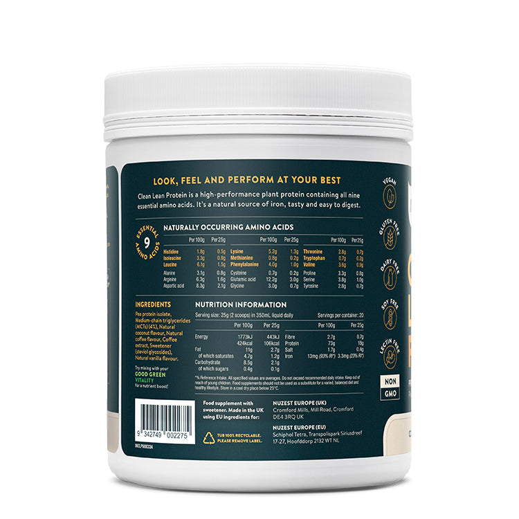 Mixing Nuzest CLP Coffee, Coconut + MCTs into a shake or smoothie