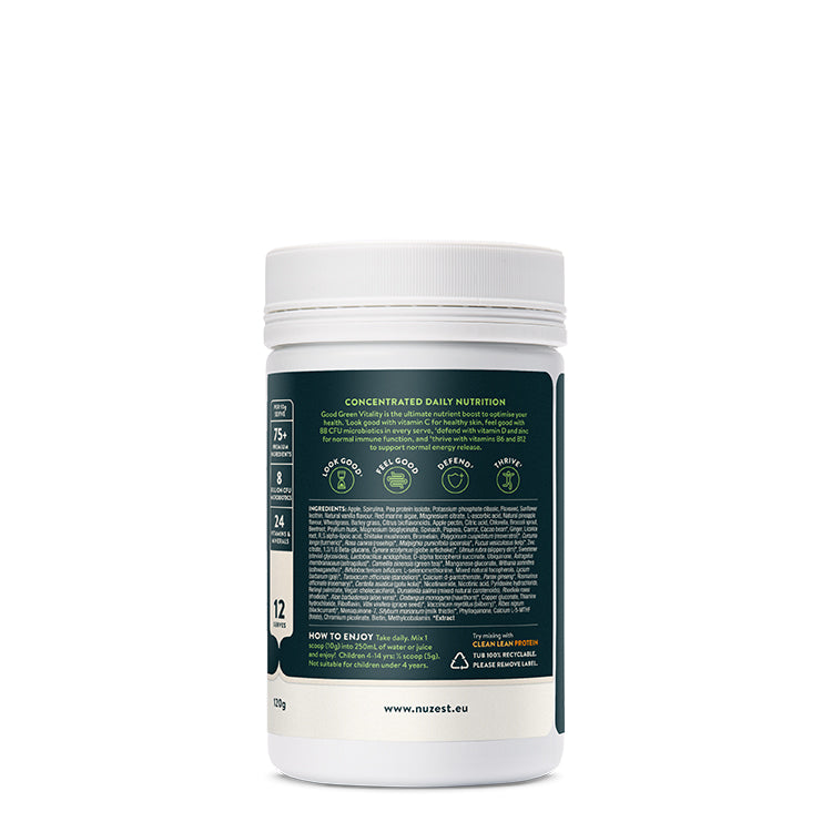Nuzest Good Green Vitality 12 Serve 120g – Mixed in Smoothie Scene