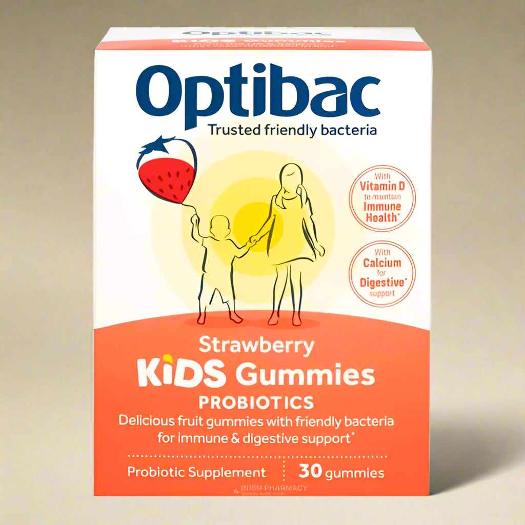 Front view of Optibac Children’s Probiotic Gummies – 30 Gummies