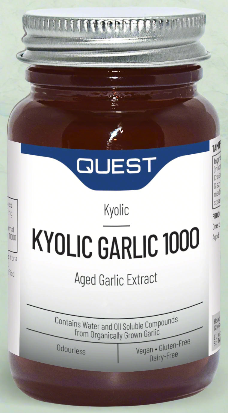 Quest Kyolic Garlic 1000mg – 60 Tablets Front Label
