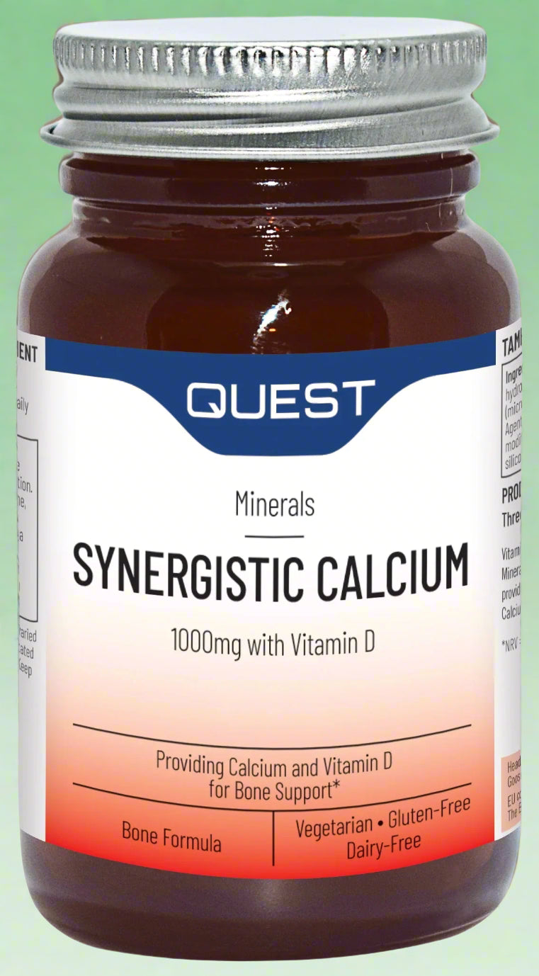Quest Synergistic Calcium – 90 Tablets Front Bottle