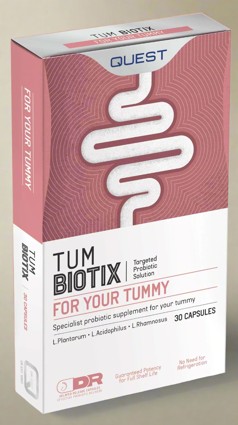 Quest TumBiotix 30 Capsules front pack โ IHS Irish Health Store โ buy in Ireland