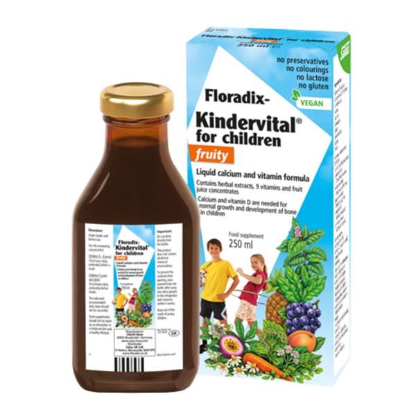 Salus Kindervital Child’s Vitamin & Mineral 250ml Front Bottle
