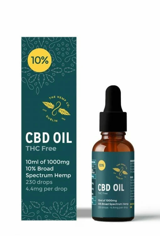The Hemp Company Broad Spectrum CBD Oil 10% β THC-Free Full-Spectrum Extract