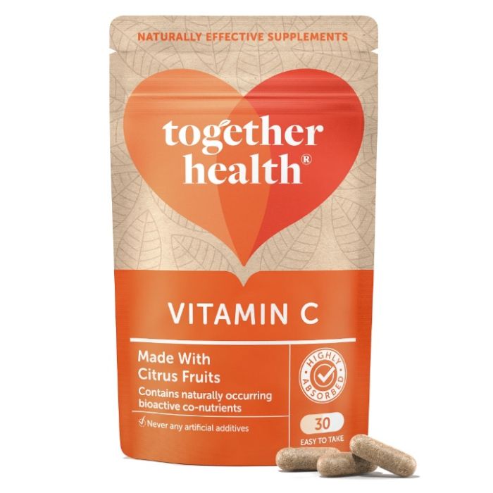 Front view of Together Health Citrus Vitamin C – 30 Capsules pouch
