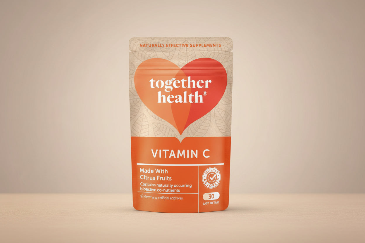 Front view of Together Health Citrus Vitamin C – 30 Capsules pouch
