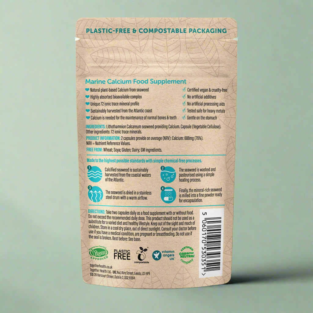 Supplement Facts and Ingredients – OceanPure Calcium – 60 Capsules