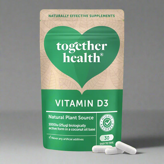 Together Health Vegan Vitamin D3 30 Capsules Front Label