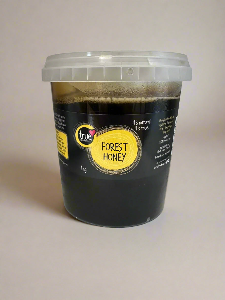 True Natural Goodness Forest Honey 1kg jar natural woodland honey