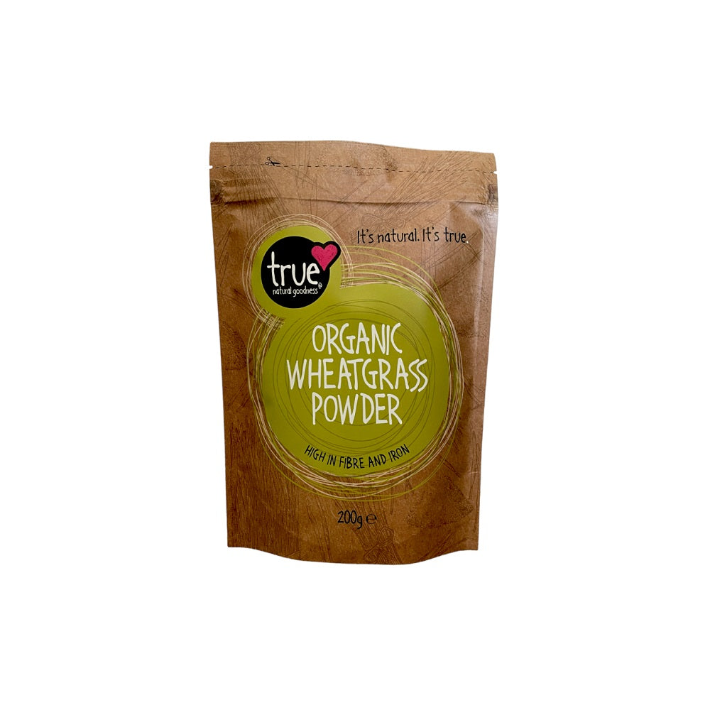 True Natural Goodness Wheatgrass Powder Organic 200g – Front Label