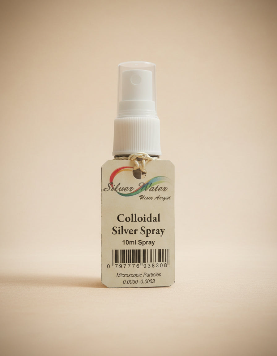 Uisce Colloidal Silver 30PPM Spray 30ml in Amber Glass Bottle