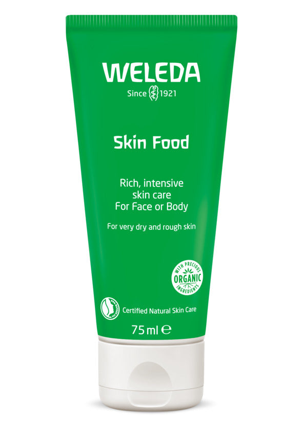 Weleda Skin Food for Dry Skin 75ml front tube packaging.