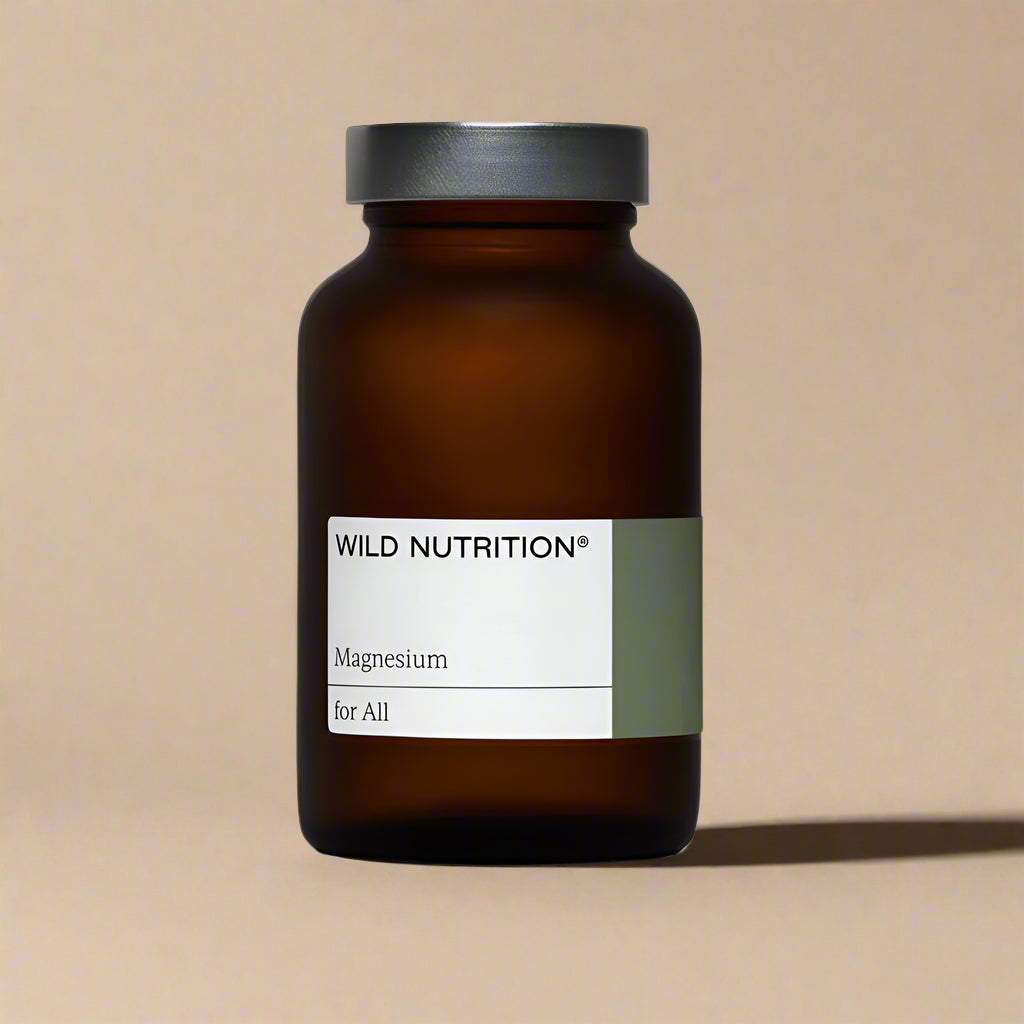 Wild Nutrition Magnesium 60 Capsules Front of Packaging