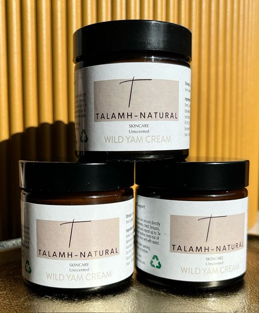 Talamh Natural Wild Yam Unscented Cream 60ml Front View