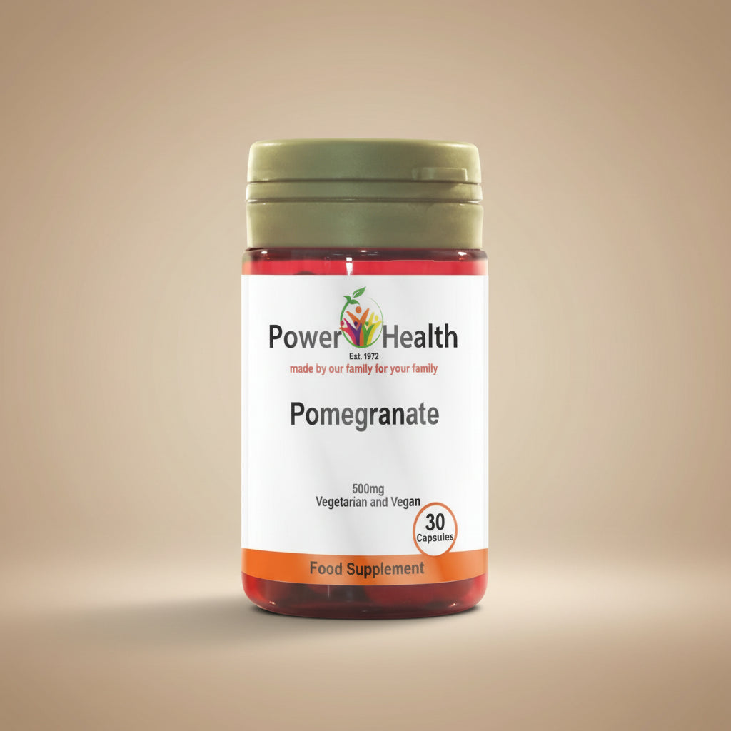 Power Health Pomegranate 500mg 30 Tablets Bottle