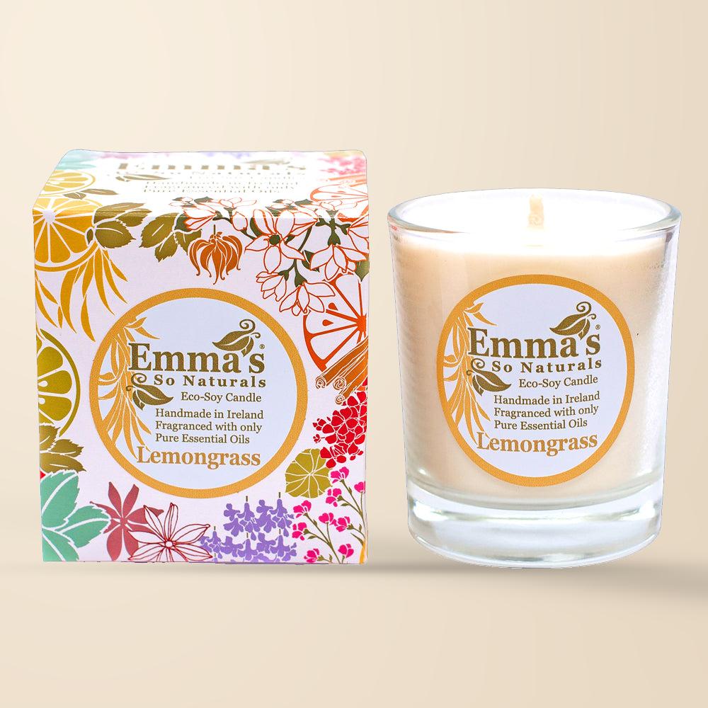 Emma’s So Naturals Lemongrass Eco Soy Candle – 50 Hours