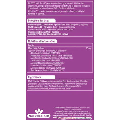 Natures Aid Kidz Pro-5 Daily Microbiotic – 150ml