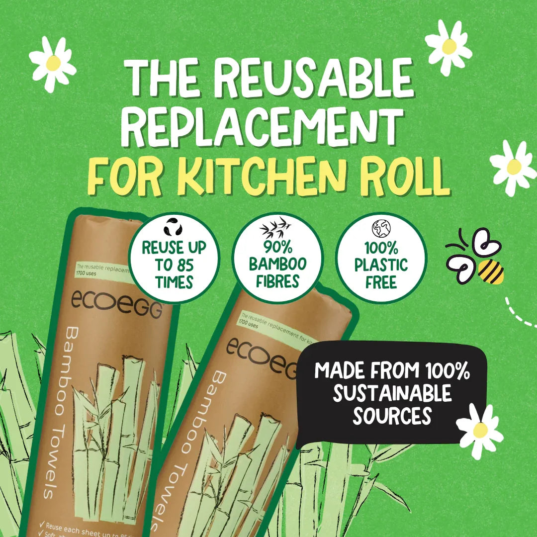 ecoegg Bamboo Kitchen Towels care and reuse information