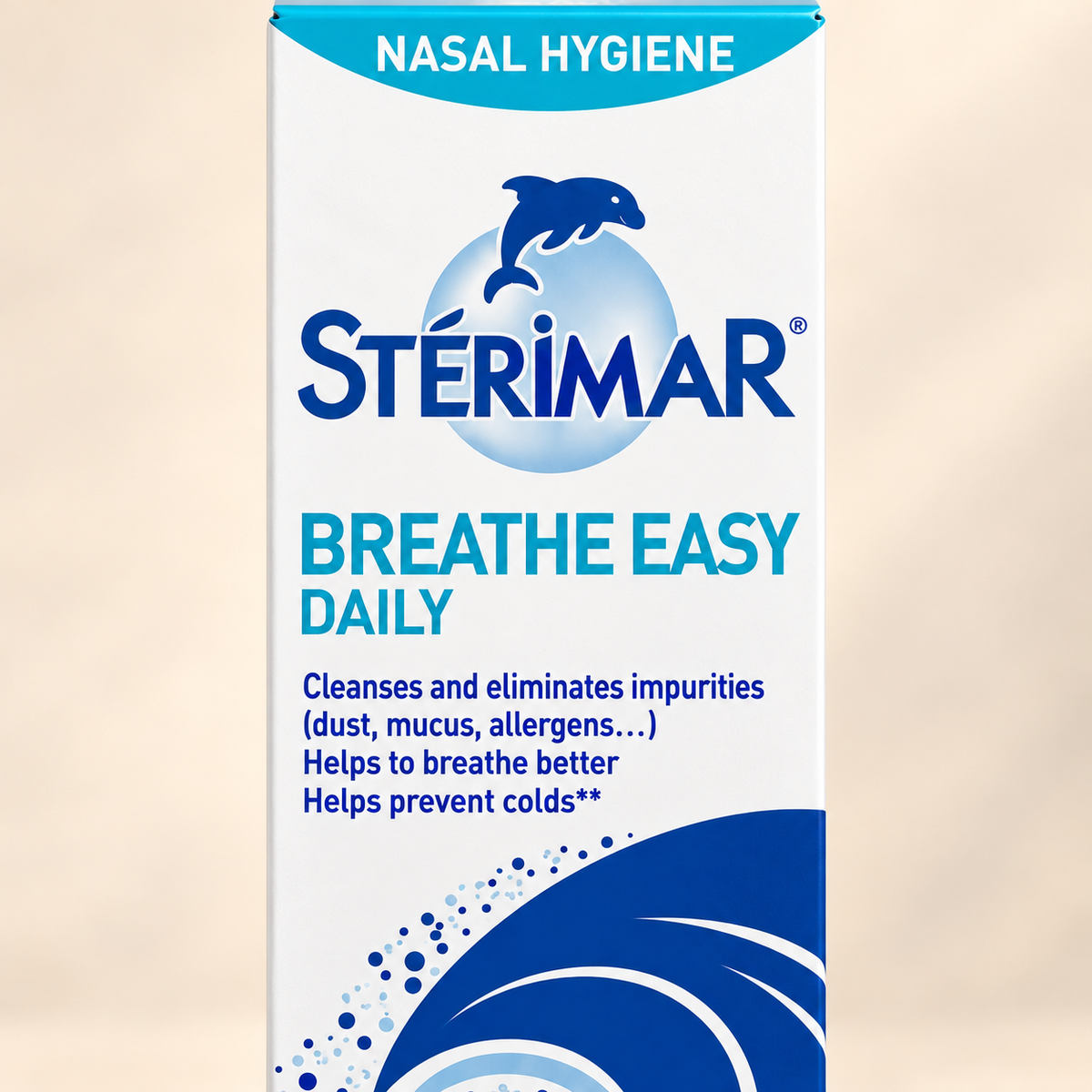 Sterimar Breathe Easy Daily 50ml — upper carton detail