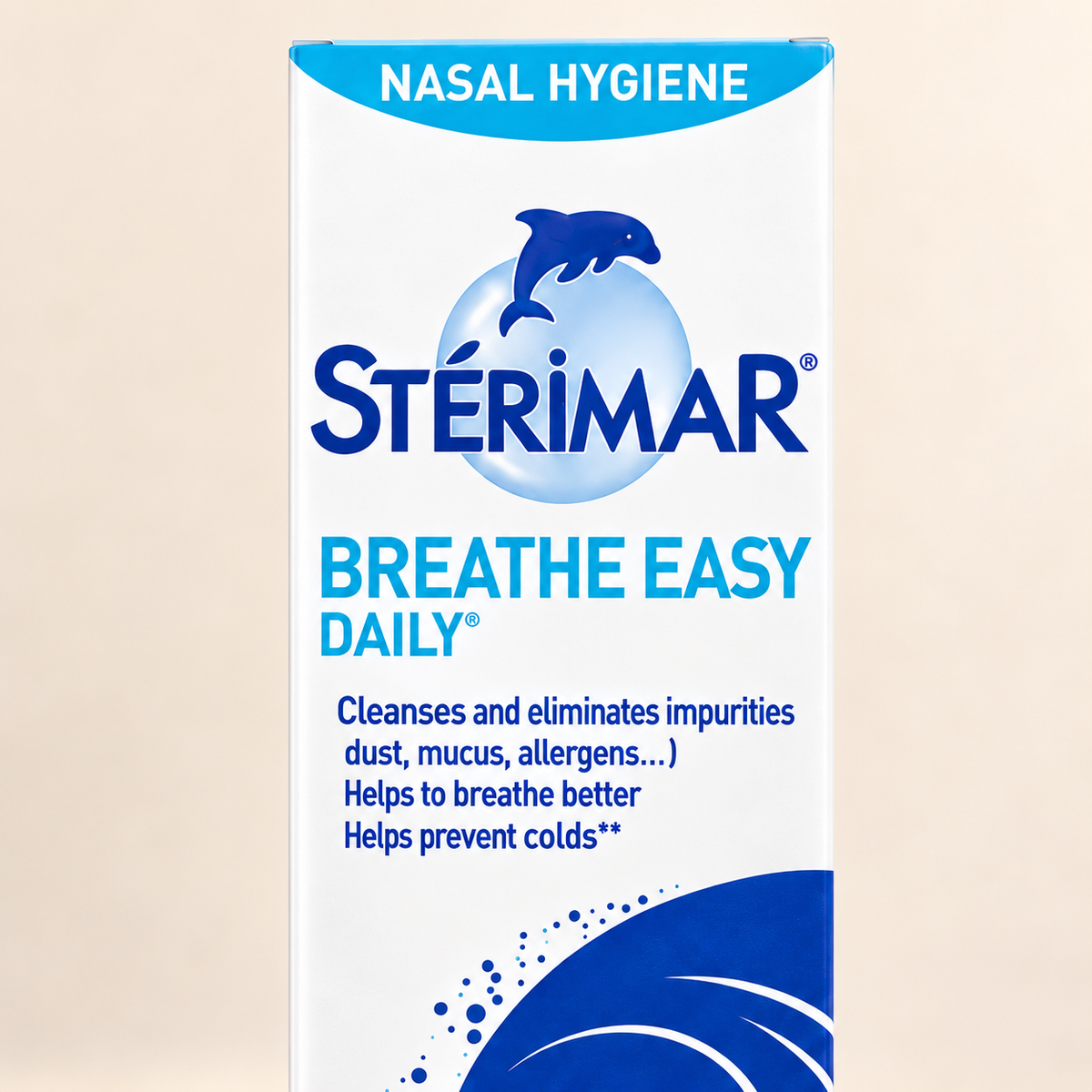 Sterimar Breathe Easy Daily 100ml — upper carton detail