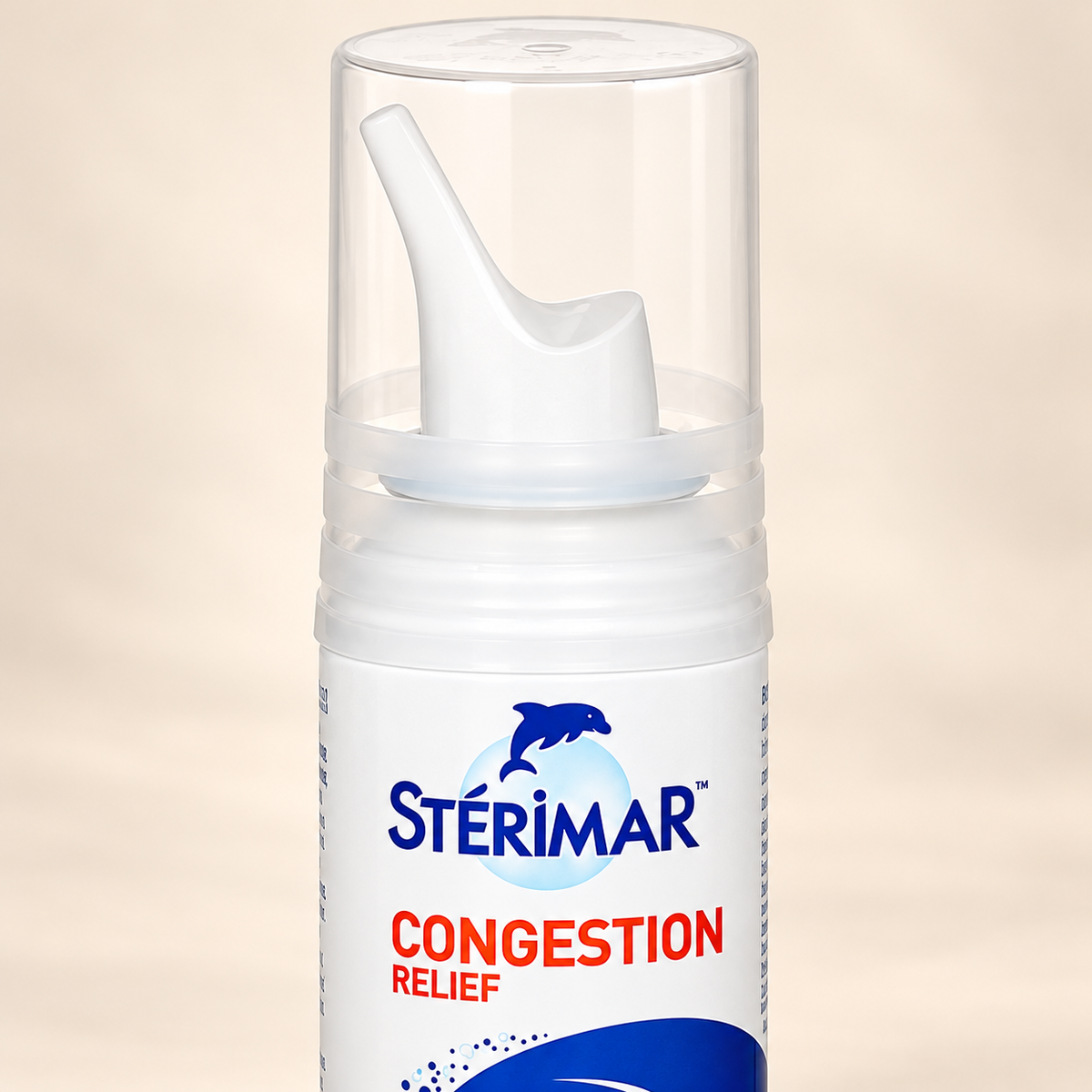 Sterimar Congestion Relief 100ml — upper spray label detail