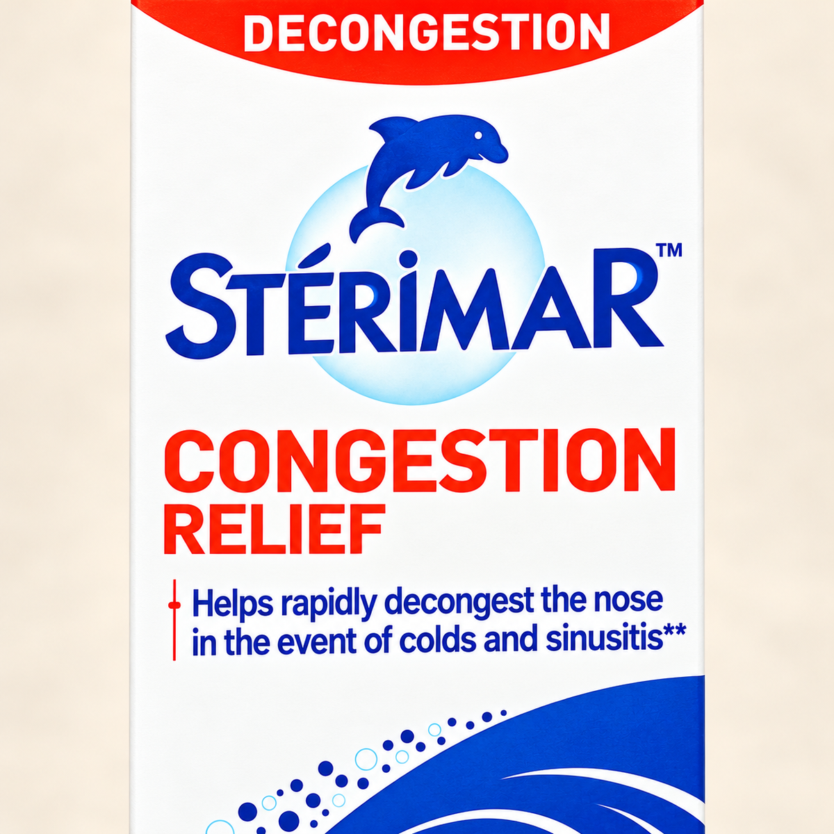 Sterimar Congestion Relief 100ml — front carton detail