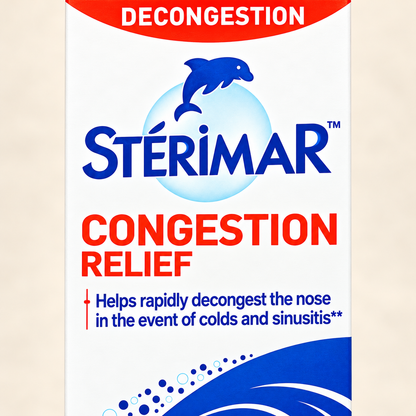 Sterimar Congestion Relief 100ml — front carton detail