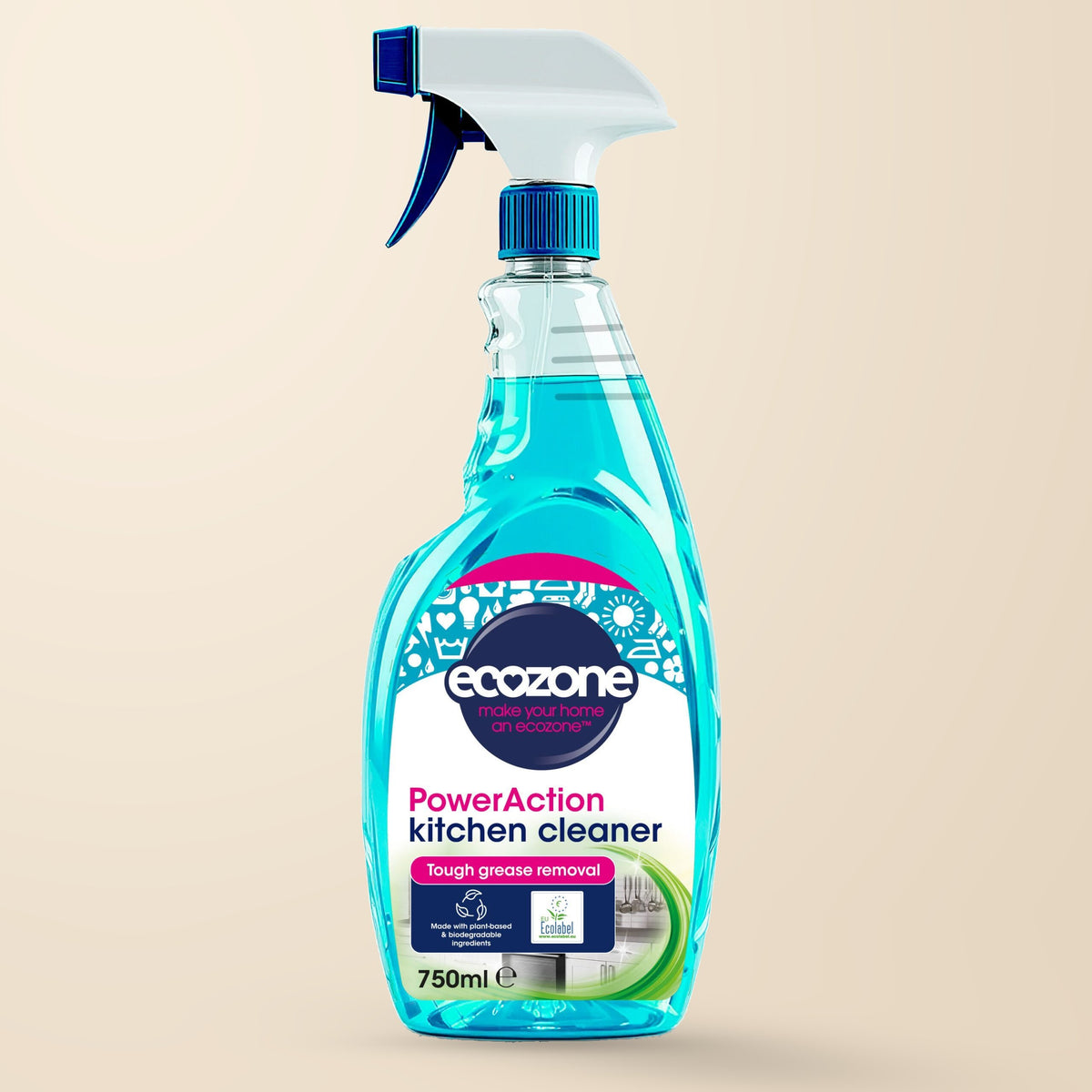 Ecozone PowerAction Kitchen Cleaner – 750ml