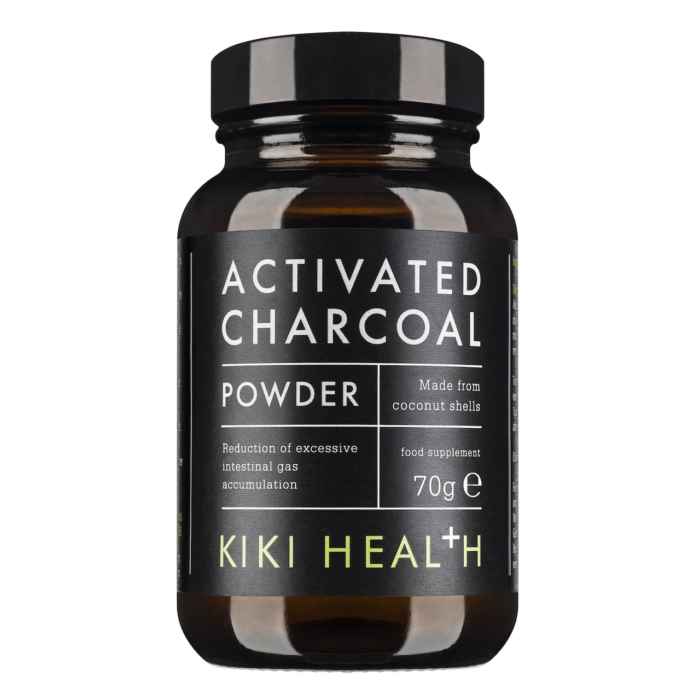 Kiki Activated Charcoal Powder – 100% Natural Coconut Shells (70g)