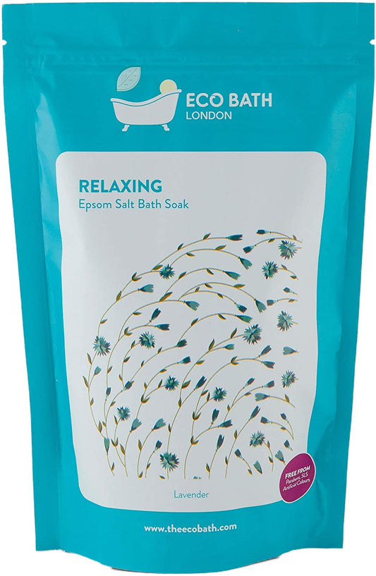 Eco Bath Co Epsom Salt Bath Soak - Relaxing in a 1kg container, perfect for stress relief and relaxation.