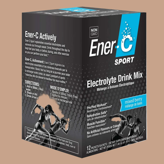 Ener-C Sport Electrolyte Drink Mix packaging on a white background