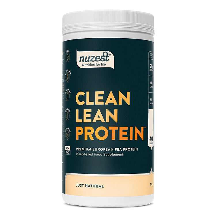 Nuzest Just Natural Clean Lean Protein 1kg – Front of Tub