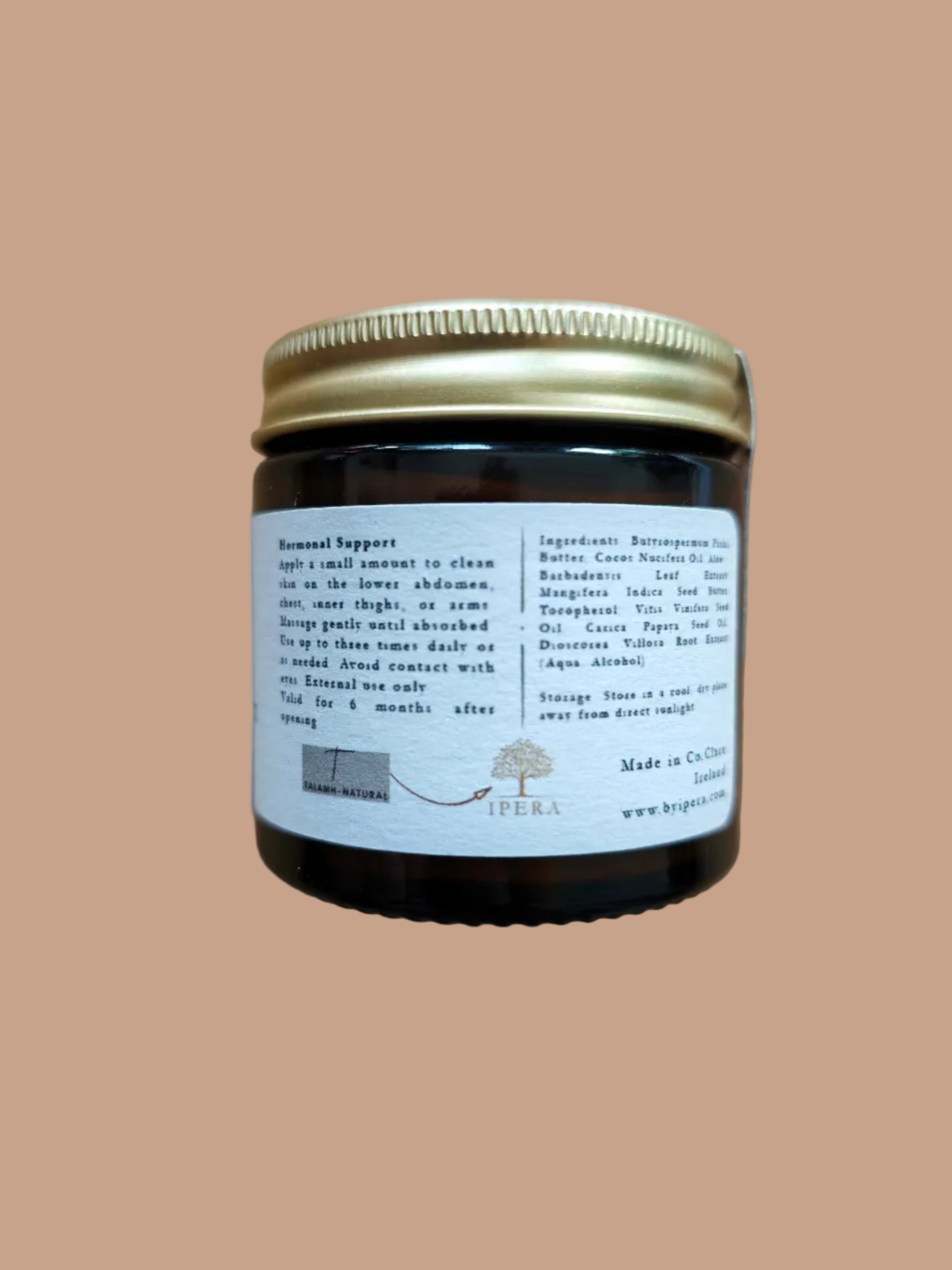 Jar with a label
