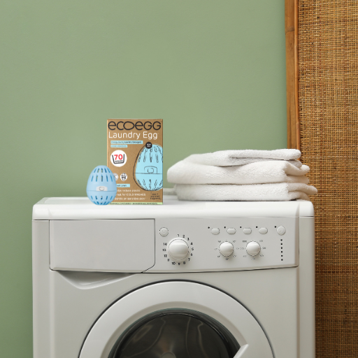 ecoegg Laundry Detergent Egg in a laundry setting