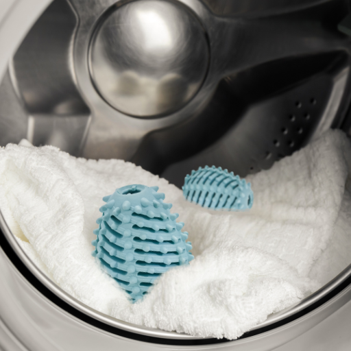 ecoegg Dryer Balls in tumble-dryer use