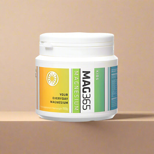 MAG365 Kids Magnesium Multi Passionfruit 300g Front Label