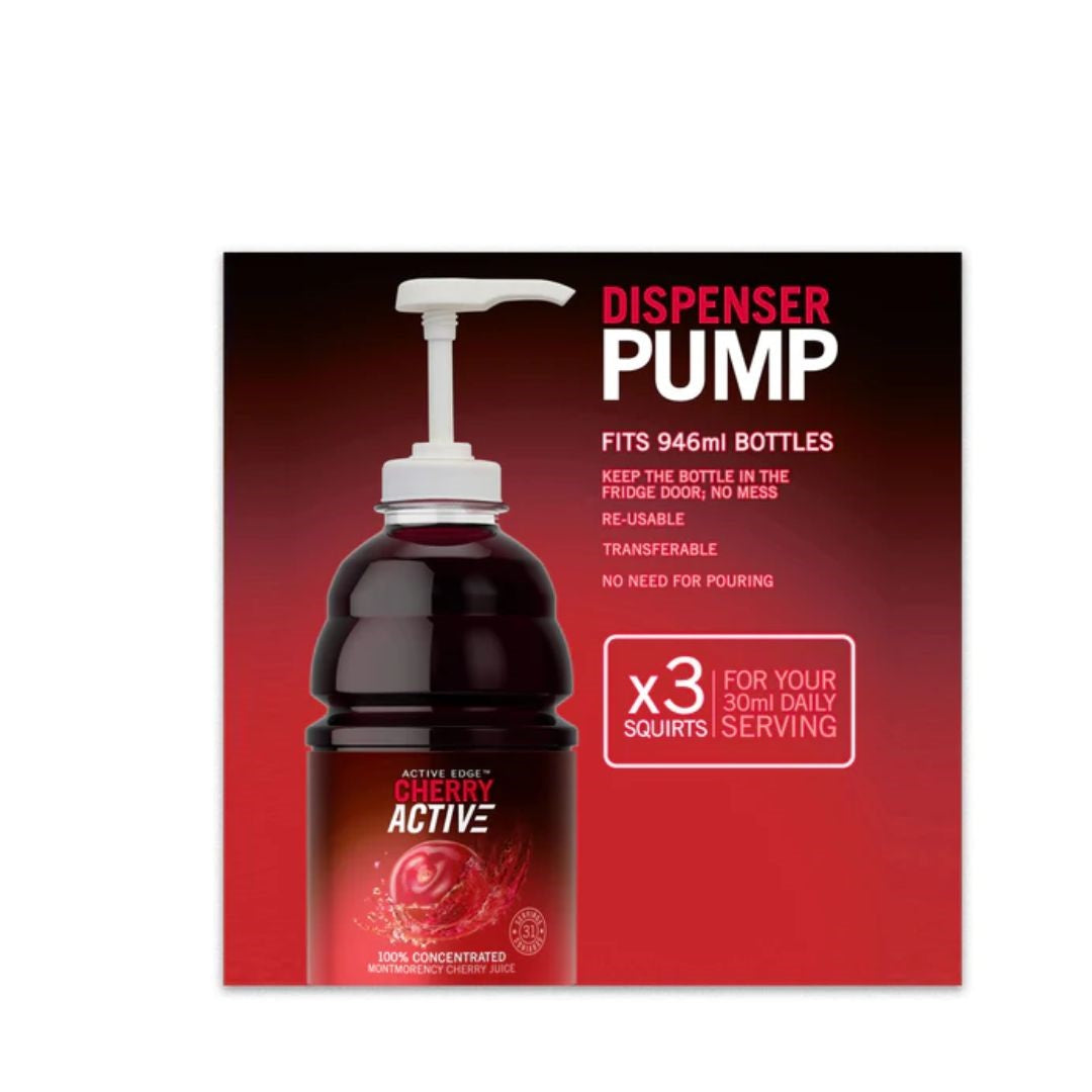 Active Edge CherryActive Dispenser Pump – For 946ml Bottle – bottle compatibility (bottle sold separately)