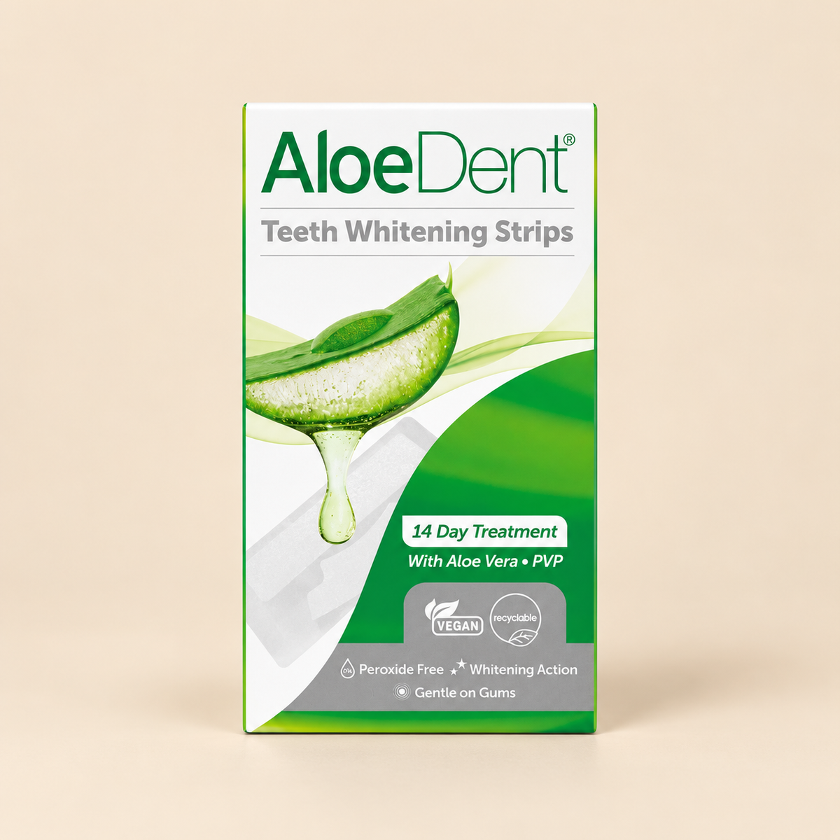 AloeDent Teeth Whitening Strips – 14 Day Treatment – hero
