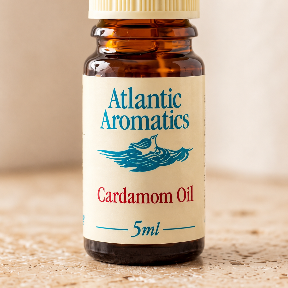 Atlantic Aromatics Cardamom Essential Oil – 5ml front label detail