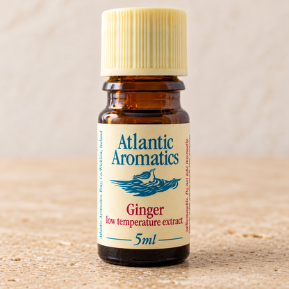 Atlantic Aromatics Organic Ginger CO2 Extract – 5ml front label detail
