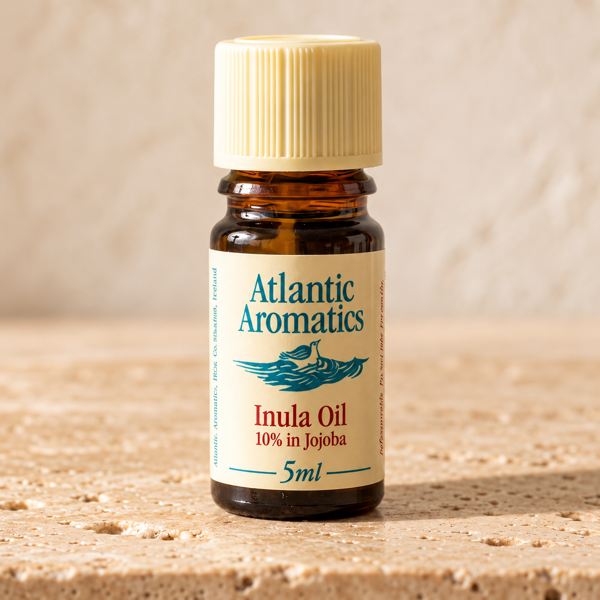 Atlantic Aromatics Organic Inula Oil 10% in Jojoba – 5ml front label detail
