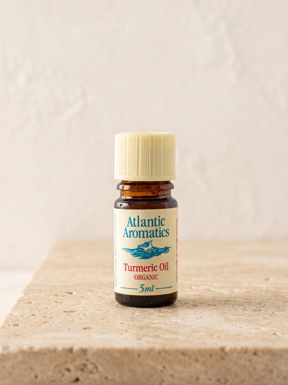 Atlantic Aromatics Organic Turmeric Essential Oil – 5ml — bottle front
