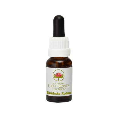 Australian Bush Flower banksia robur 15ml — original manufacturer bottle photograph
