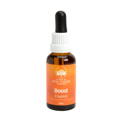 Australian Bush Flower Boost Essence Drops – 30ml — original manufacturer bottle photograph