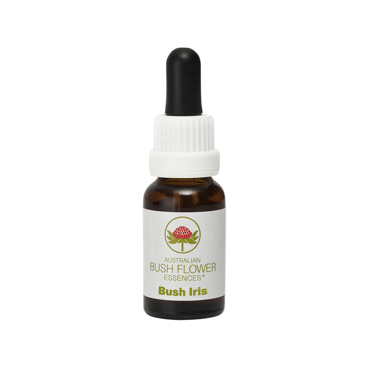 Australian Bush Flower bush iris 15ml — original manufacturer bottle photograph