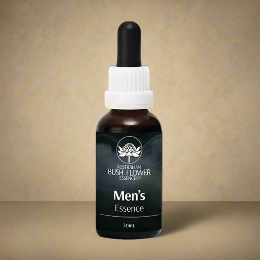 Front view of Australian Bush Men’s Essence – 30ml bottle