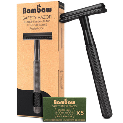 Bambaw Metal Safety Razor – Black — original manufacturer product photo