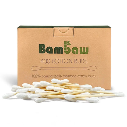 Bambaw Bamboo Cotton Buds – 400 buds — original manufacturer product photo