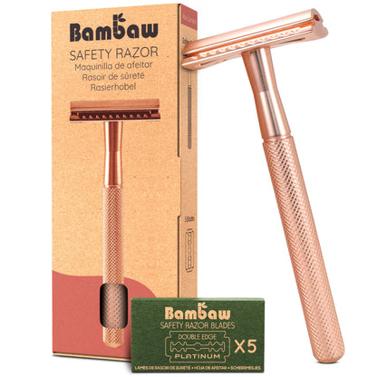 Bambaw Metal Safety Razor – Rose Gold — original manufacturer product photo