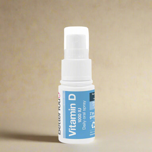 Better You D Lux 1000 Vitamin D Oral Spray 15ml for bone and immune support